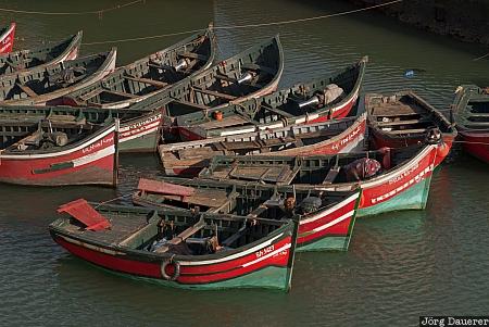 Doukkala-Abda, El Jadida, Morocco, Atlantic ocean, boats, coast, evening light