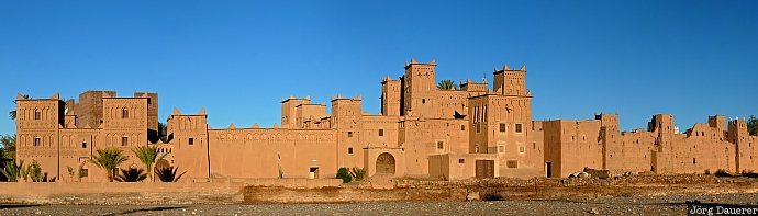 Magramane, Morocco, Souss-Massa-Drâa, Amerhidil, blue sky, Kasbah Amerhidil, morning light, Marokko