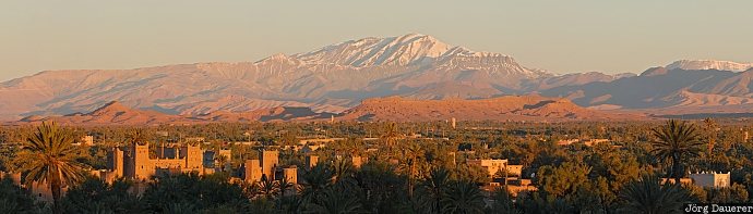 Magramane, Morocco, Souss-Massa-Drâa, alpenglow, High Atlas, High Atlas Mountains, morning light, Marokko