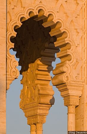 Columns blue sky, columns, Mausoleum, Mausoleum of Mohammed V, Mohammed V, morning light, Morocco, Rabat-Salé-Zemmour-Zaër, Rabat, Marokko, Rabat-Sale-Zemmour-Zaer