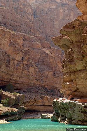 Ash Sharqiyah, canyon, Oman, OMN, rock walls, rocks, stream