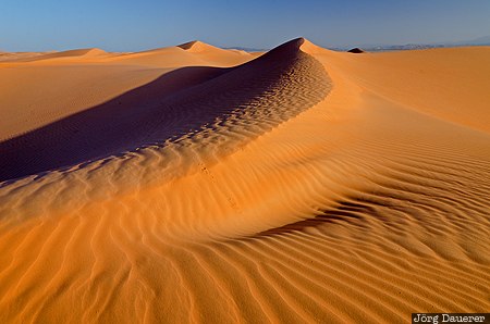 Hawiyah, Oman, OMN, blue sky, desert, morning light, pattern