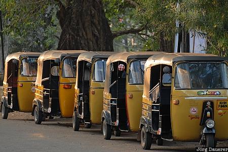 Alleppey, Auto Rickshaw, car, evening light, India, Rickshaw, State of Kerala, Kerala