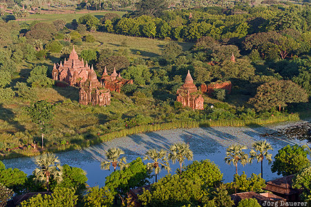 Mandalay-Region, MMR, Myanmar, Myene, Bagan, green, morning light