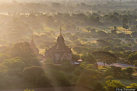 Mandalay, MMR, Myanmar, Myene, back-light, Bagan, fog, Mandalay-Region