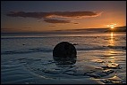 Moeraki Boulder and sunrise