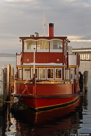 sky, clouds, morning light, boat, ship, harbour, harbor, Australia, Tasmania, Australien, Down Under, Tasmanien