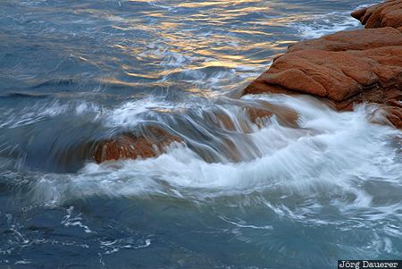 Sleepy Bay water, flowing water, rocks, rock, sunrise, morning light, tasman sea, Australia, Tasmania, Australien, Down Under, Tasmanien