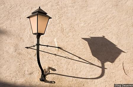 Austria, Salzburg, Mönchsberg, Festung Hohensalzburg, castle, lamp, street lamp