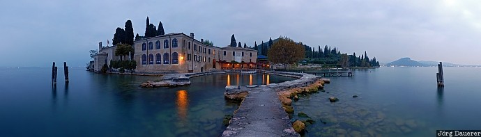 Garda, harbor, headland, Italy, Lago di garda, lake, lake Garda, Italien, Italia