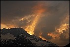 Sunset over the Swiss Alps