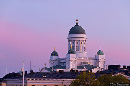 FIN, Finland, Helsinki, Kruununhaka, Uusimaa, Helsinki Cathedral, sunrise
