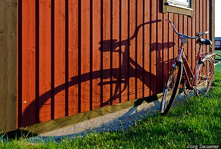 Dalhem, Gnisvärd, Gotland, SWE, Sweden, back-lit, bicycle