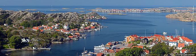 beach, Bohuslän, coast, houses, islands, Kattegat, Rönnäng, Sweden