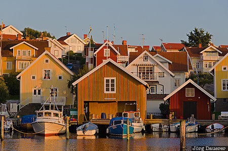 Fjällbacka, SWE, Sweden, Västra Götaland, baltic sea, blue sky, church