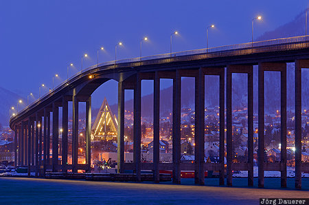Arctic Cathedral NOR, Norway, Troms, Tromsø, arctic Cathedral, blue hour, church, Norwegen, Norge, Tromso