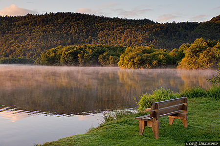 Auvergne, Chambon-sur-Lac, FRA, France, banks, beach, bench, Frankreich