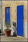 Blue facade in Auray