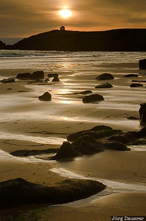 Bretagne, France, Portivy, atlantic ocean, beach, brittany, clouds, Frankreich