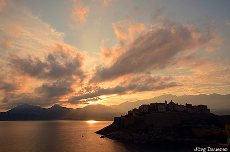 Calvi, Corsica, FRA, France, La Vaccaja, mediterranean sea, castle, Frankreich, Korsika, Corse