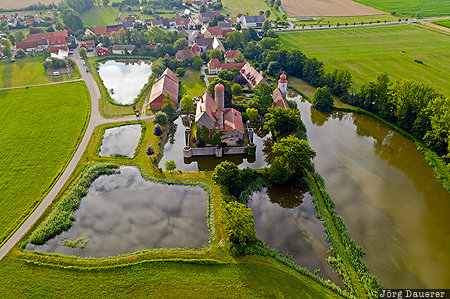 Schloss Sommersdorf Bavaria, Burgoberbach, DEU, Germany, Sommersdorf, castle, green, Deutschland, Bayern