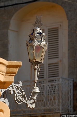 Street lamp in Balzan Malta, Balzan, Lija, balcony, lamp, metal, street lamp