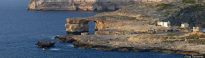 Malta, San Lawrenz, azure window, Game of Thrones, beach, coast, evening light