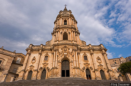 Duomo di San Giorgio ITA, Italy, Modica, Baroque, cathedral, church, dark clouds, Sicily, Italien, Italia, Sizilien, Sicilia
