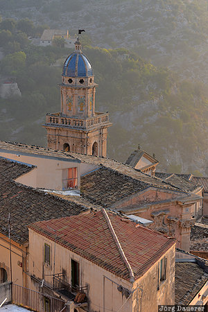 ITA, Italy, Ragusa Ibla, back-light, church, morning light, Santa Maria dell'Itria, Sicily, Italien, Italia, Sizilien, Sicilia