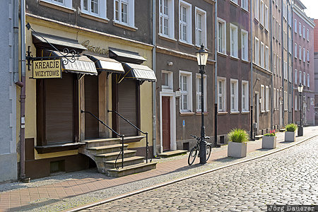Gdansk, POL, Poland, Pomerania, back-lit, cobblestone, Danzig