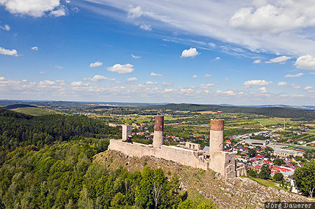 Checiny, POL, Poland, Swietokrzyskie, castle, Checiny Castle, clouds