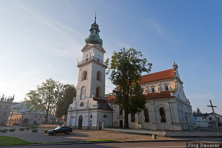 Lublin, POL, Poland, Zamosc, church, morning light, St. Tomasz