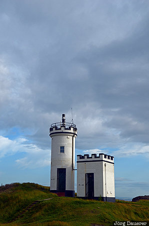 Elie Ness Lighthouse clouds, Elie and Earlsferry, Elie Ness Lighthouse, evening light, Fife, lighthouse, GBR, United Kingdom, Scotland, Großbritannien, Vereinigtes Königreich, Schottland, Grossbritannien, Vereinigtes Koenigreich