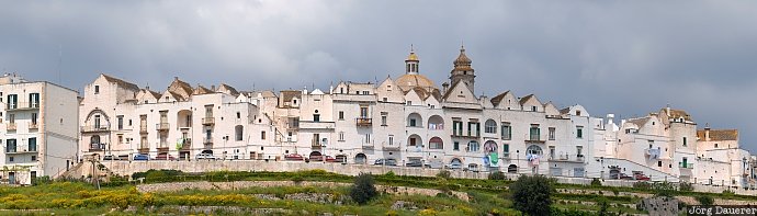 buildings, Citta Bianca, clouds, houses, Italy, Locorotondo, Puglia, Italien, Italia