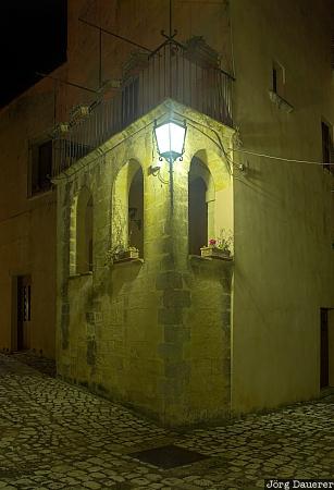 Italy, Puglia, Otranto, Salento, artificial light, facade, lamp, Apulia, Italien, Italia, Apulien