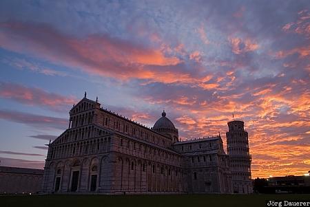 Italy, Pisa, Toscana, blue hour, cathedral, Leaning Tower, morning light, Tuscany, Italien, Italia