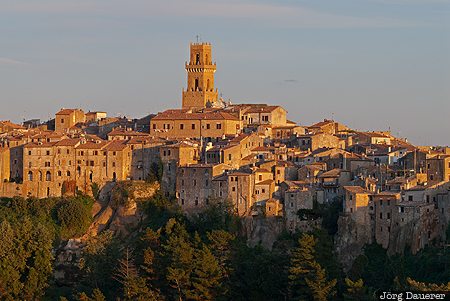 Italy, Pitigliano, Tuscany, ITA, buildings, cathedral, church, Italien, Italia