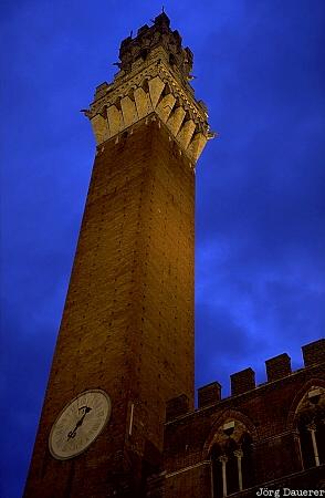 Siena, marketplace, downtown, palazzo pubblico, torre del Mangia, Tuscany, Italy, Italien, Italia