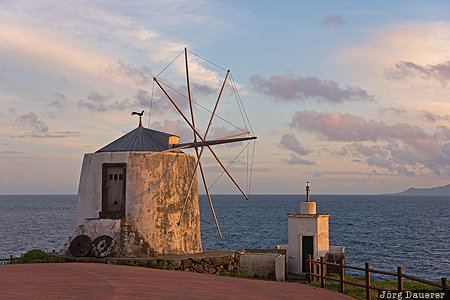 Azores, Corvo, Portugal, PRT, Vila do Corvo, Atlantic Ocean, evening light