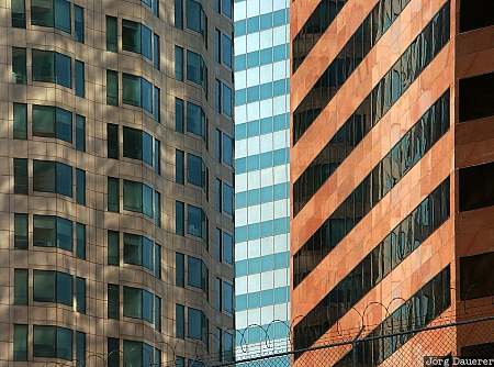 Los Angeles, skyscrapers, structure, California, United States, pattern, windows, USA, Vereinigte Staten, Kalifornien, CA