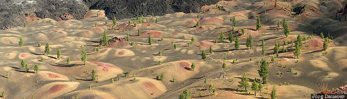 Cinder Cone, desert, Fantastic Lava Beds, Kalifornien, Lassen Volcanic National Park, Lava Beds, pattern, United States, California, USA, Vereinigte Staten, CA