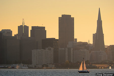 California, San Francisco, Sydney Town (historical), United States, USA, back lit, evening light, Vereinigte Staten, Kalifornien, CA