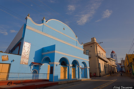 CUB, Cuba, Sancti Spíritus, blue, blue sky, colorful, facade, Kuba, Sancti Spiritus