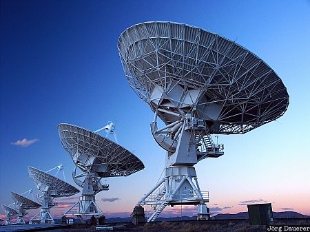 VLA, Very Large Array, Radio Astronomy Observatory, New Mexico, colorful sky, Plains of San Agustin, Magdalena, United States, USA, Vereinigte Staten, Neu Mexiko, NM