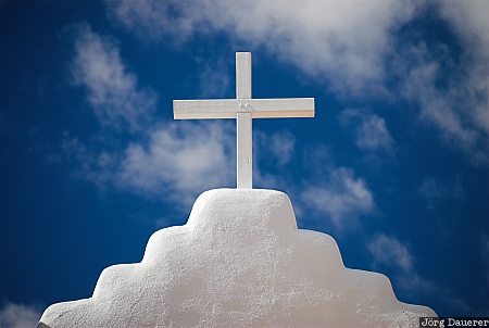 adobe, blue sky, clouds, El Prado, New Mexico, San Geronimo, Taos, United States, USA, Vereinigte Staten, Neu Mexiko, NM
