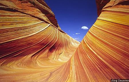 Bizarre Rocks, sandstone, Arizona, coyote buttes, the wave, United States, blue sky, USA, Vereinigte Staten, AZ