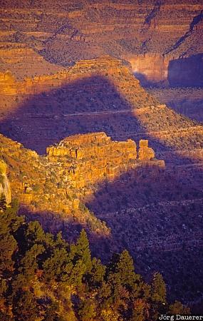 Arizona, Grand Canyon, United States, morning light, rocks, sandstone, south rim, USA, Vereinigte Staten, AZ