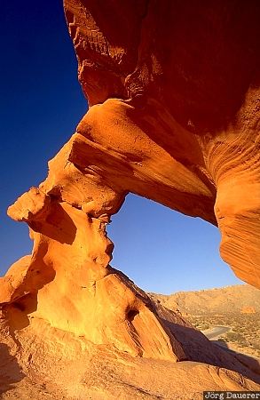 Arch rock, arch, Valley of Fire, Nevada, USA, sandstone, desert, United States, Vereinigte Staten, NV