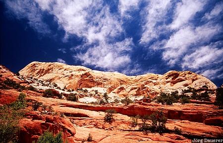 Capitol Reef National Park, Utah, sunset, dome, sandstone, clouds, United States, USA, Vereinigte Staten, UT