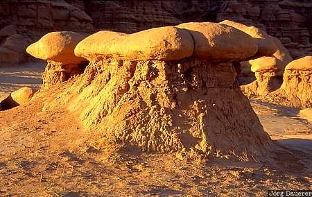 Goblin valley, goblins, Utah, USA, San Rafael Reef, sunset, sandstone, United States, Vereinigte Staten, UT